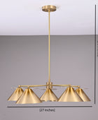 5 Arms Brass Sputnik Pendant Light 27