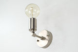 Mid-Century Modern Customizable Wall Sconce – Sleek Single-Light Brass Fixture for Versatile Décor - 32554