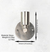 Mid-Century Modern Customizable Wall Sconce – Sleek Single-Light Brass Fixture for Versatile Décor - 32554