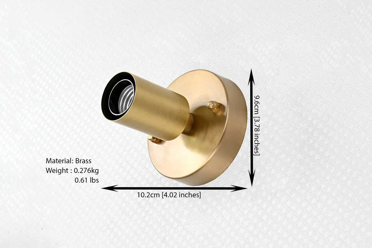 Minimalist Contemporary Customizable Wall Sconce – Sleek Single-Light Brass Fixture for Modern Interiors - 32555