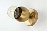 Mid-Century Modern Brass Wall Sconce | Globe Light Fixture | Customizable Handcrafted Design - 32556