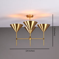 Industrial Brass Made, 4 Lights Brass Pendant Lamp 1950s Mid Century Modern Altona Sputnik Chandelier Light Fixture Brass Ceiling Designer Atomic Age Design