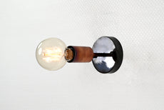 Industrial Modern Brass Wall Sconce | Compact Adjustable Spotlight | Customizable Handcrafted Fixture - 32557