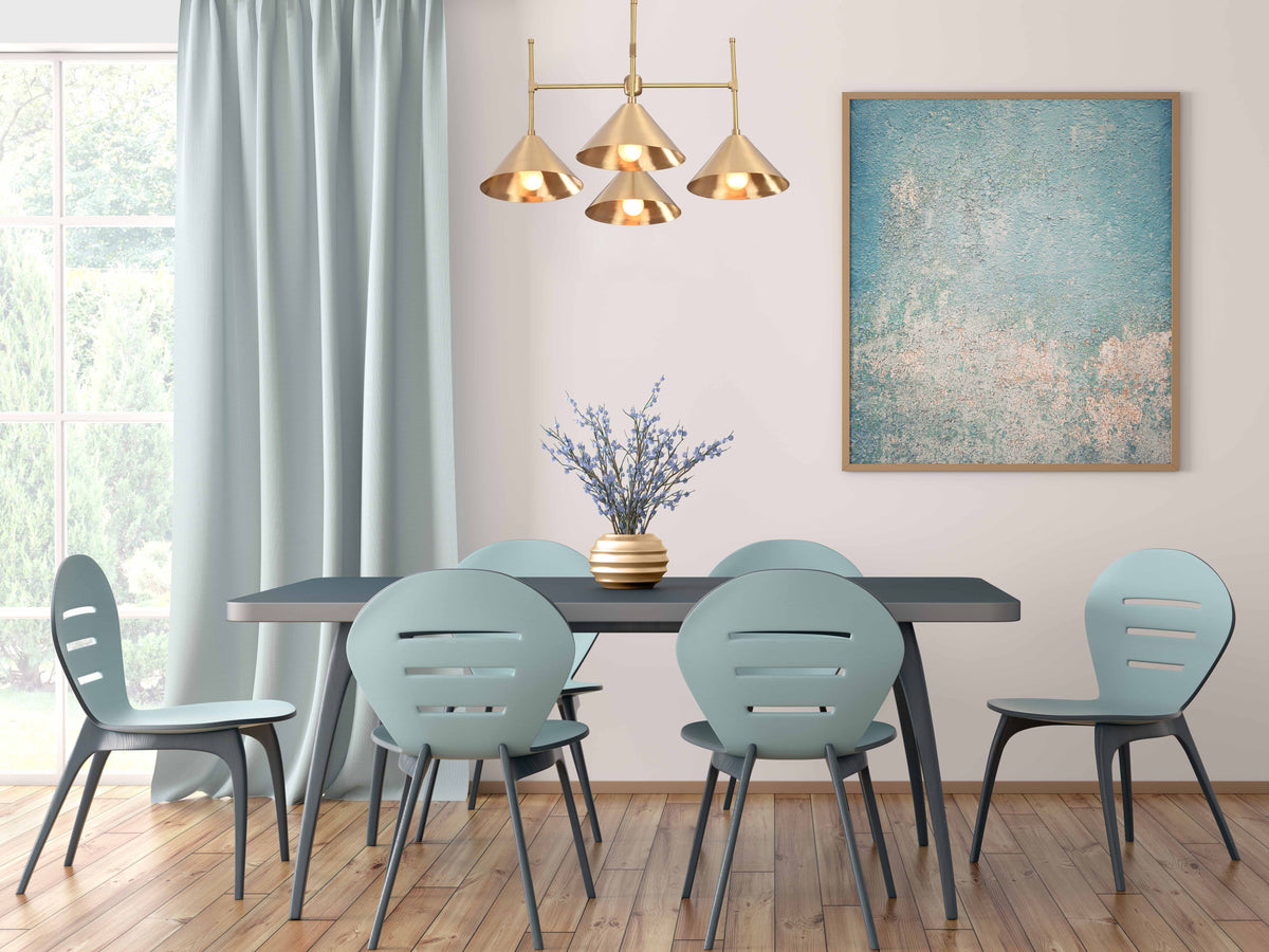 Lisbon Apex Mid-century Chandelier - 4 Lights - 32258