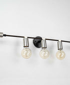 5 Light Large Bare Bulb Wall Fixture, Brass Wall Sconce - 32560