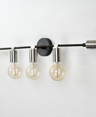 5 Light Large Bare Bulb Wall Fixture, Brass Wall Sconce - 32560