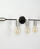 5 Light Large Bare Bulb Wall Fixture, Brass Wall Sconce - 32560