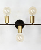 5 light Beautiful Alternate Bare Bulb Wall Fixture - 32562