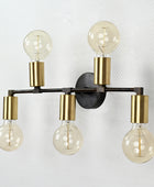 5 light Beautiful Alternate Bare Bulb Wall Fixture - 32562