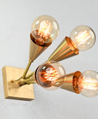 4 Lights Brass Wall Sconce - 32567