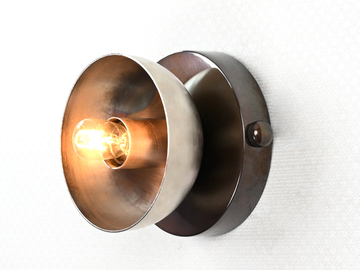 Industrial Modern Brass Wall Sconce | Customizable Cone Shade Fixture for Accent & Task Lighting - 32570