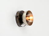 Industrial Modern Brass Wall Sconce | Customizable Cone Shade Fixture for Accent & Task Lighting - 32570