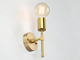 Modern Minimalist Brass Wall Sconce | Customizable Vertical Light for Hallway, Vanity, Bedside Use - 32573