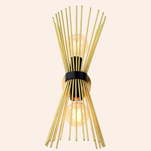 Twin Light Brass Urchin Sconce 18