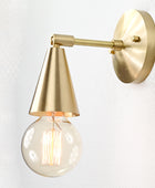 Single Bulb Brass Adjustable Vanity light - 32579