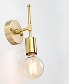 Single Bulb Brass Adjustable Vanity light - 32580