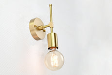 Modern Minimalist Wall Sconce with Cylindrical Shade | Customizable Vertical Hardwired Light Fixture - 32580