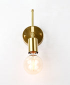 Single Bulb Brass Adjustable Vanity light - 32580