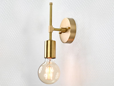 Modern Minimalist Wall Sconce with Cylindrical Shade | Customizable Vertical Hardwired Light Fixture - 32580