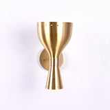 Mid-Century Diabolo Style Wall Sconce with Perforated Shade | Customizable Modern Light Fixture - 32588