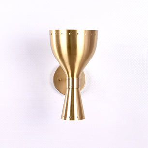 Diabolo Style Brass Wall Sconce 6