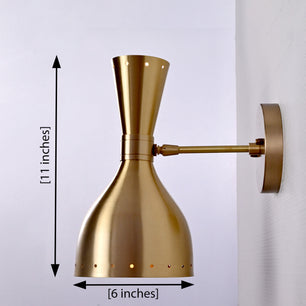 Diabolo Style Brass Wall Sconce 6