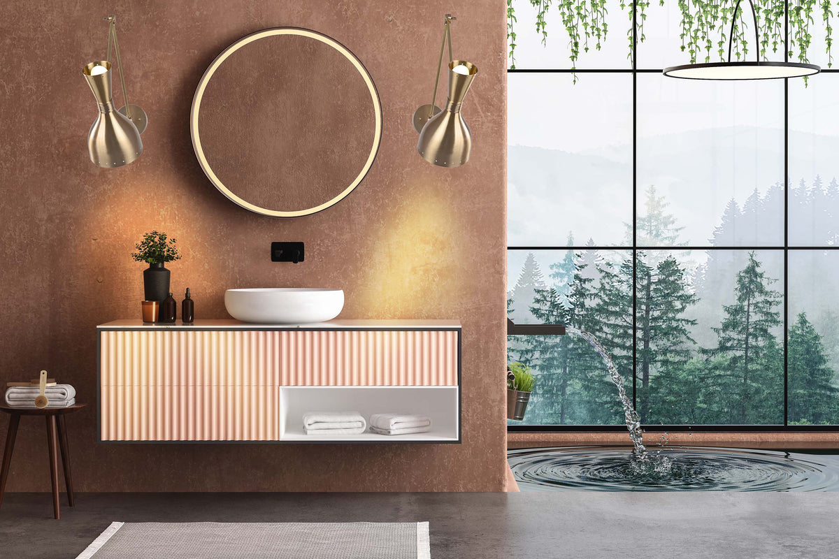 Mid-Century Diabolo Style Swing Arm Wall Sconce | Customizable Adjustable Perforated Light Fixture - 32589