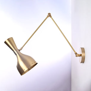 Brass Adjustable Diabolo Wall Sconce / Fixture - 32589