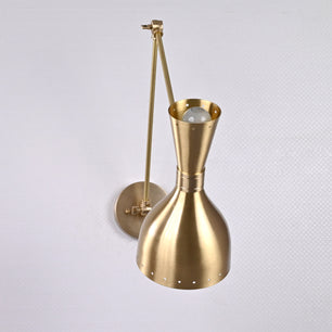 Brass Adjustable Diabolo Wall Sconce / Fixture - 32589