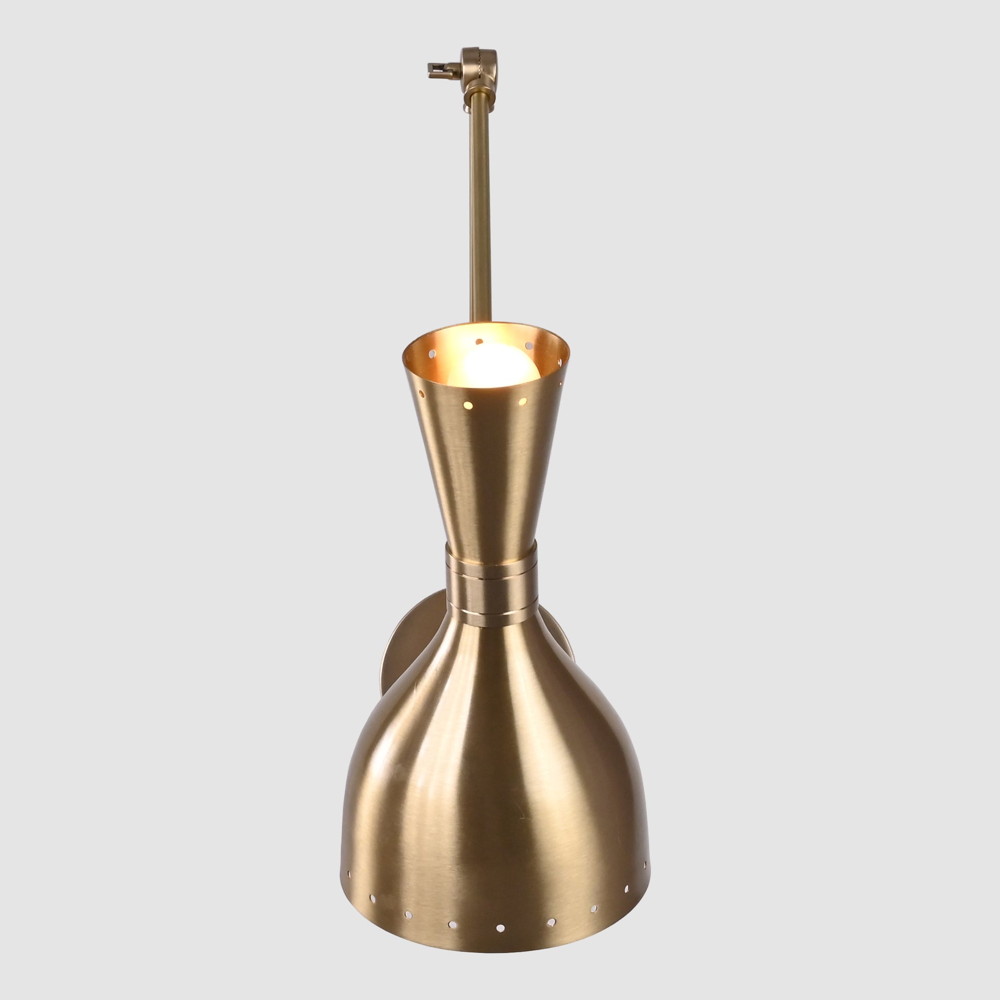 Brass Adjustable Diabolo Wall Sconce / Fixture - 32589