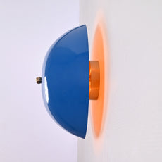 Modern Uplight Dome Wall Sconce with Ambient Glow | Customizable Decorative Wall Light Fixture - 32590