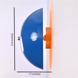 Modern Uplight Dome Wall Sconce with Ambient Glow | Customizable Decorative Wall Light Fixture - 32590