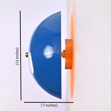 Modern Uplight Dome Wall Sconce with Ambient Glow | Customizable Decorative Wall Light Fixture - 32590