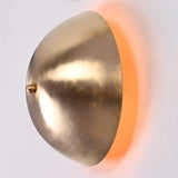 Modern Dome Uplight Wall Sconce with Ambient Glow | Customizable Decorative Accent Light Fixture - 32591