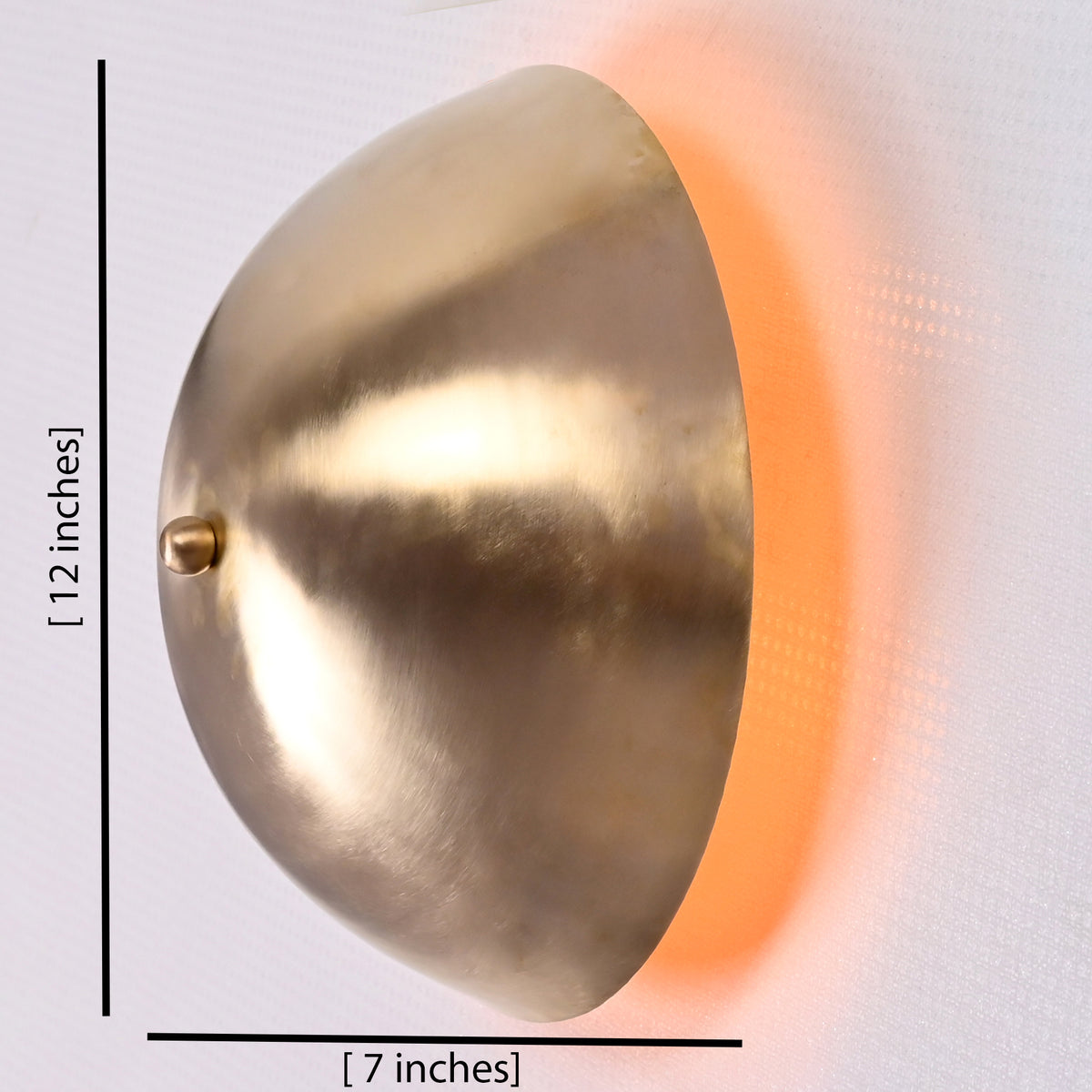 Modern Dome Uplight Wall Sconce with Ambient Glow | Customizable Decorative Accent Light Fixture - 32591