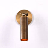 Modern Minimalist Cylinder Wall Sconce with Pivot Arm | Customizable Vertical Accent Light Fixture - 32596