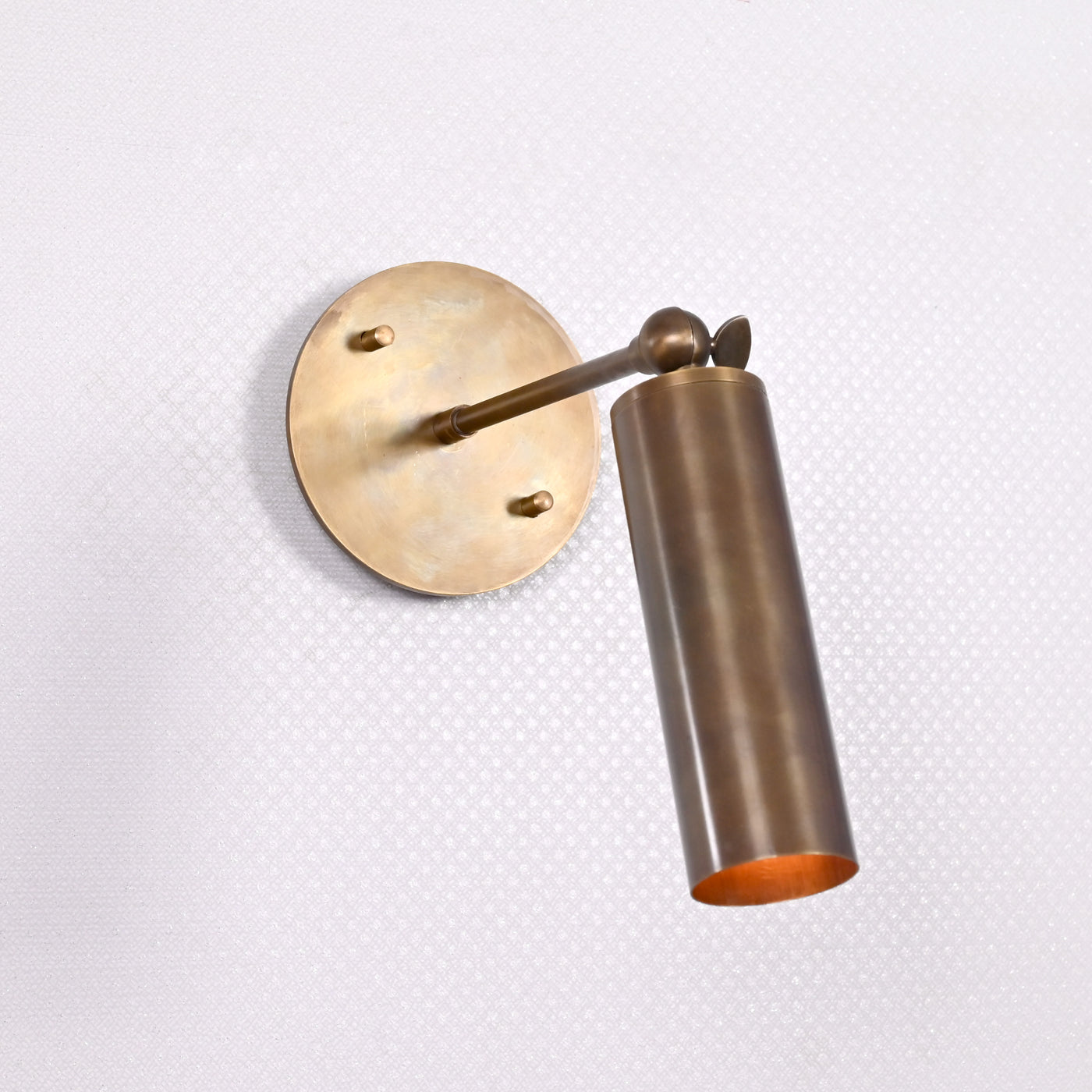 Modern Minimalist Cylinder Wall Sconce with Pivot Arm | Customizable Vertical Accent Light Fixture - 32596