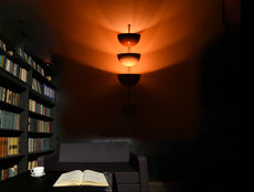 Modern Sculptural Wall Sconce with Tiered Bowl Design | Customizable Artistic Accent Light Fixture - 32597