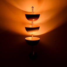 Modern Sculptural Wall Sconce with Tiered Bowl Design | Customizable Artistic Accent Light Fixture - 32597