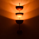 Modern Sculptural Wall Sconce with Tiered Bowl Design | Customizable Artistic Accent Light Fixture - 32597