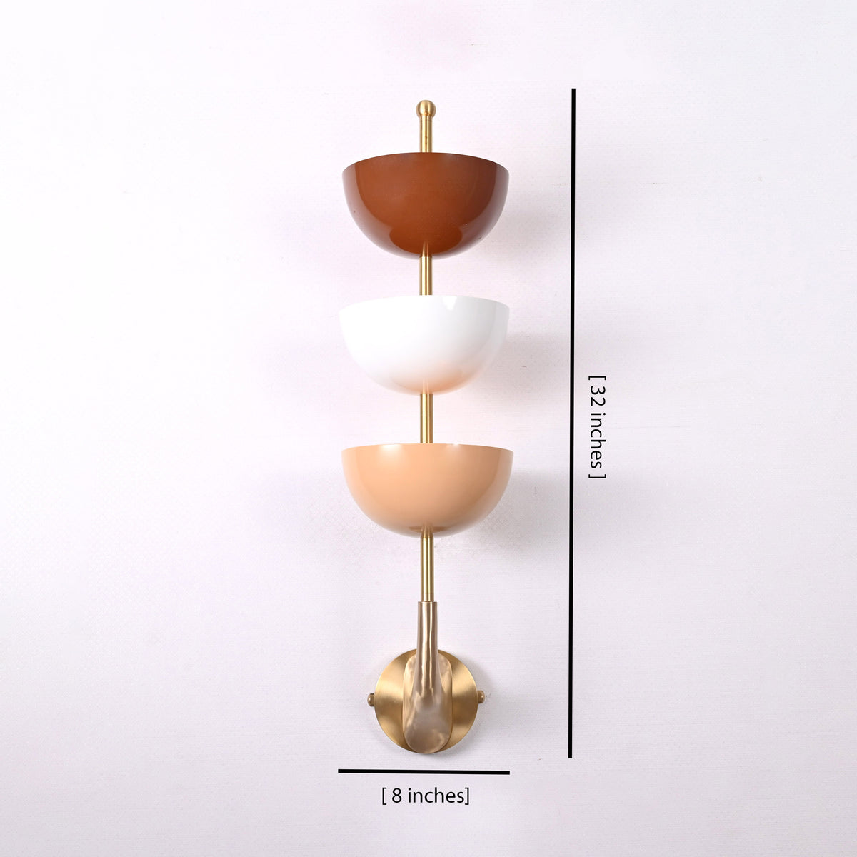 Modern Sculptural Wall Sconce with Tiered Bowl Design | Customizable Artistic Accent Light Fixture - 32597