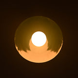 Modern Concave Dish Wall Sconce with Globe Center | Customizable Sculptural Decorative Light Fixture
 - 32598