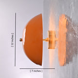 Modern Dome Wall Sconce with Uplifting Glow Effect | Customizable Decorative Ambient Light Fixture - 32599