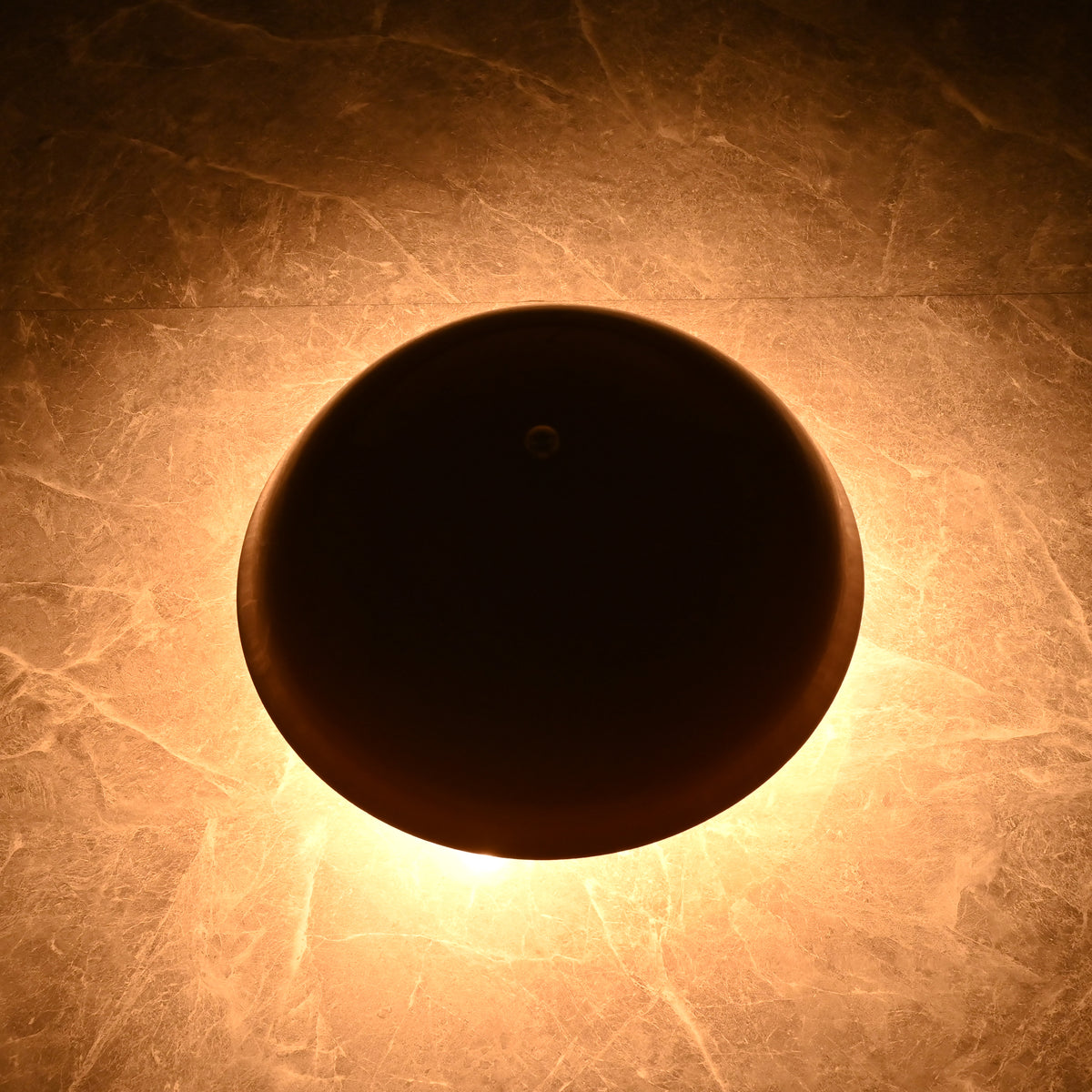 Modern Dome Wall Sconce with Uplifting Glow Effect | Customizable Decorative Ambient Light Fixture - 32599