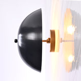 Modern Minimal Dome Wall Sconce with Uplifting Glow | Customizable Decorative Ambient Light Fixture - 32600