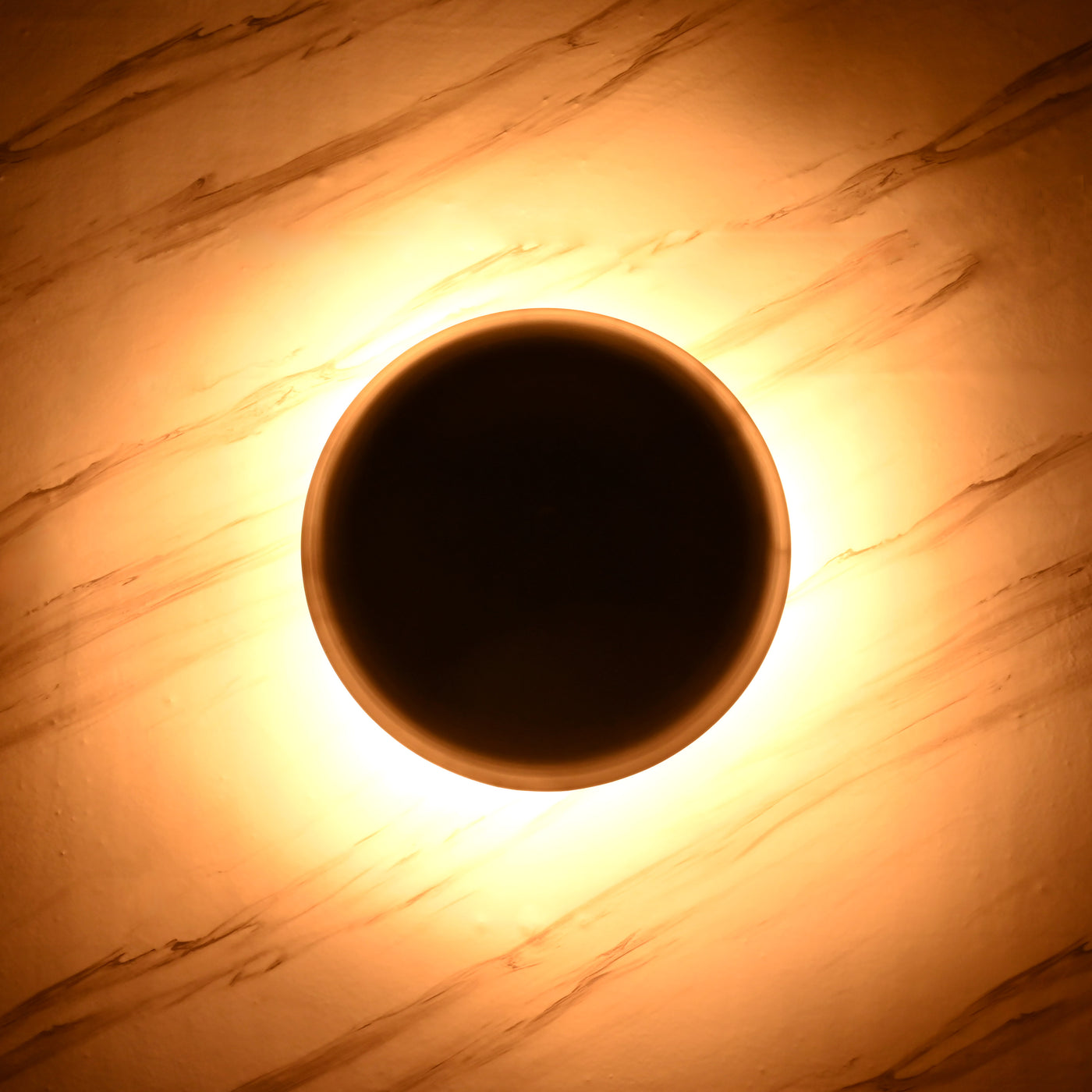 Modern Minimal Dome Wall Sconce with Uplifting Glow | Customizable Decorative Ambient Light Fixture - 32600