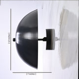 Modern Minimal Dome Wall Sconce with Uplifting Glow | Customizable Decorative Ambient Light Fixture - 32600