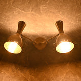Mid-Century Diabolo Style Double Arm Wall Sconce | Customizable Perforated Modern Light Fixture - 32601