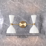 Mid-Century Diabolo Style Double Cone Wall Sconce | Customizable Perforated Modern Light Fixture - 32604