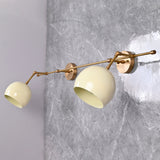 Modern Globe Wall Sconce with Horizontal Bar Design | Customizable 2-Light Decorative Accent Fixture - 32606